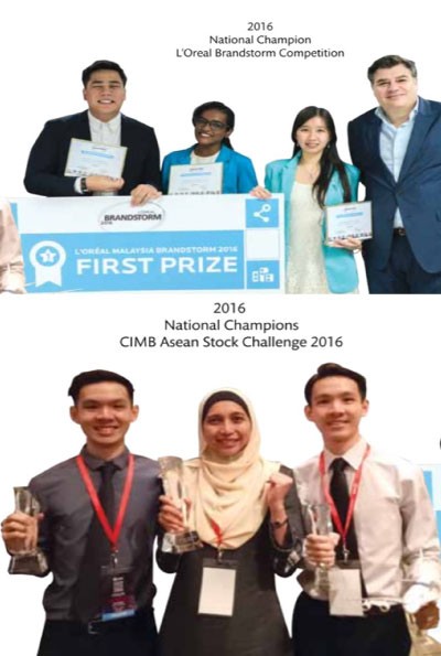 Taylor's University student won at L'Oreal Brandstorm and CIMB Asean Stock Challenge